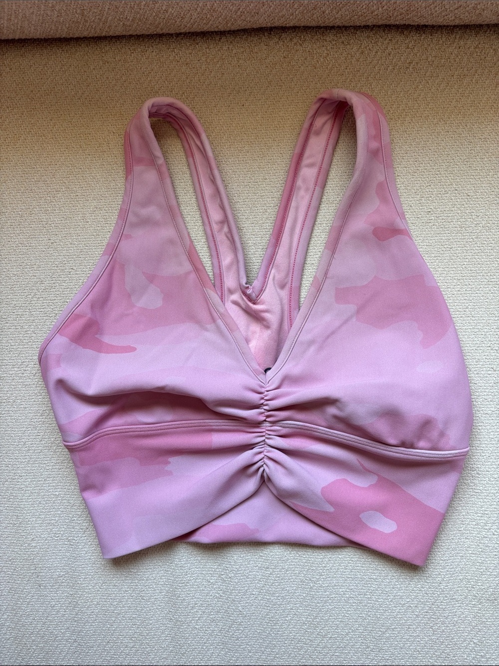 ALO Yoga Pink Camouflage Wild Thing Sports Bra. Size S